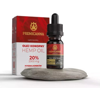 Certyfikowany Olejek CBD 20% - olej z konopi - Full Spectrum Olej CBD 20%