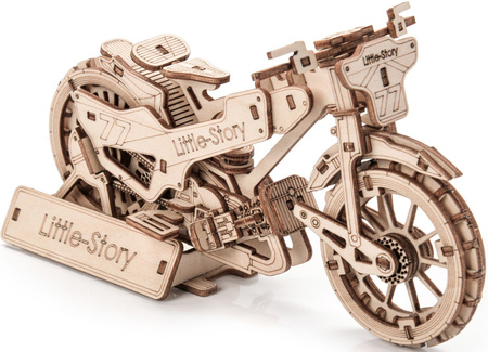Motocykl Żużlowy Model 3D - Drewniane Puzzle Little Story