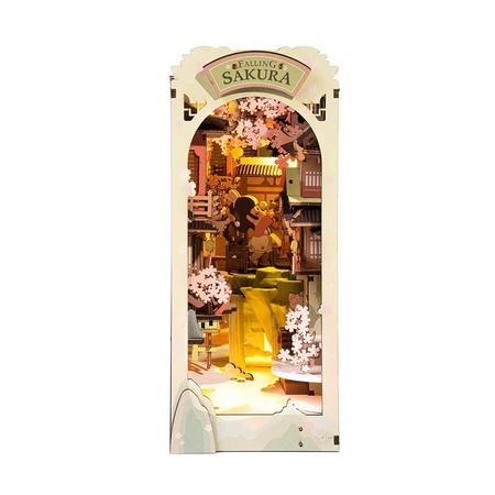 ROBOTIME Składany Drewniany Model 3D LED - Opadająca Sakura