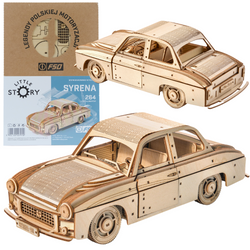FSO Syrena 105 - Drewniane Puzzle Model 3D Little Story
