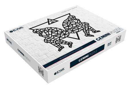 EWA Drewniane Puzzle 3D - Bliźnięta Dekoracja Ścienna 
