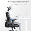 Ergonomiczny Fotel Biurowy ANGEL Europa Plus z Podnóżkiem – Czarny
