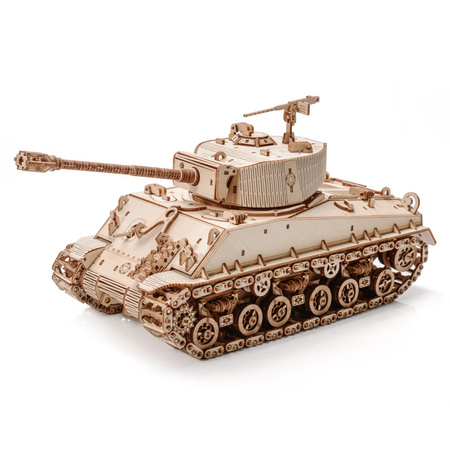 Czołg M4A3E8 Sherman WoT - Drewniane Puzzle 3D Little Story