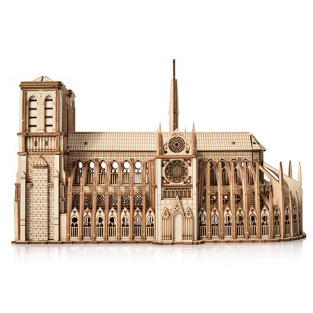 Katedra Notre-Dame - Drewniane Puzzle Model 3D