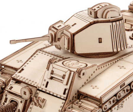 Czołg Char B1 WoT - Drewniane Puzzle 3D Little Story