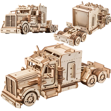 Drewniane Puzzle 3D Ciężarówka - Little Story