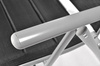 Meble ogrodowe składane aluminiowe MODENA Stół i 6 krzeseł - Czarne