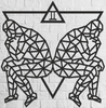 EWA Drewniane Puzzle 3D - Bliźnięta Dekoracja Ścienna 