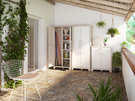 Wodoszczelna szafa wielofunkcyjna KETER KIS GULLIVER High - beżowa