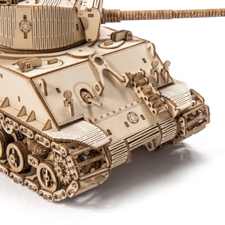 Czołg M4A3E8 Sherman WoT - Drewniane Puzzle 3D Little Story