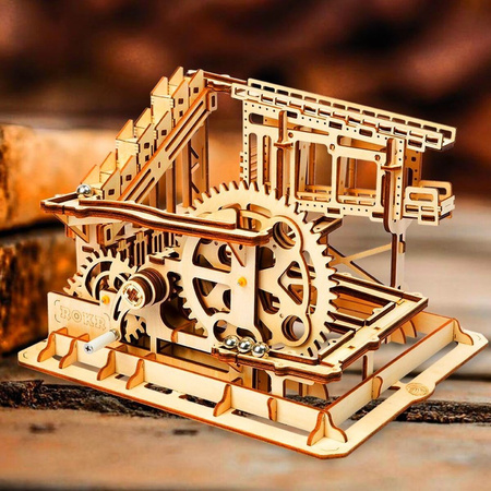 Tor Do Wyścigu Kulek- Drewniane Puzzle 3D ROBOTIME