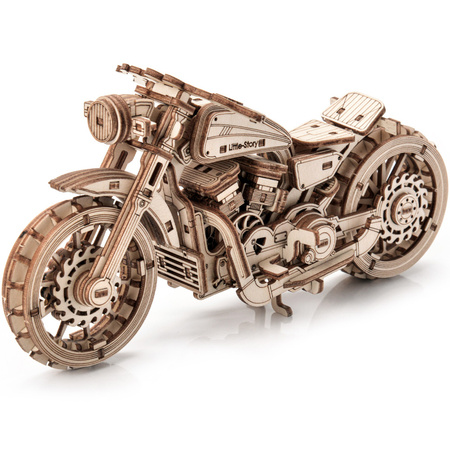 Motocykl Speedtail Model 3D - Drewniane Puzzle Little Story