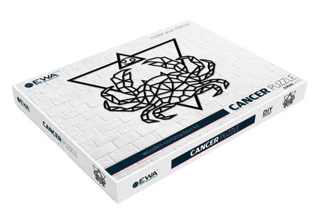 EWA Drewniane Puzzle 3D  -Rak Dekoracja Ścienna