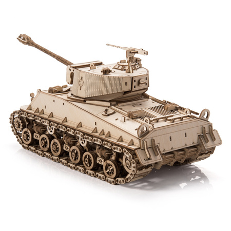 Czołg M4A3E8 Sherman WoT - Drewniane Puzzle 3D Little Story