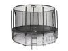 Duża Czarna Trampolina Ogrodowa Jumpi 487cm/16FT - Czarna