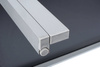 Meble ogrodowe składane aluminiowe WENECJA Stół i 6 krzeseł - Srebrne