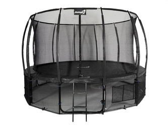Trampolina Ogrodowa Jumpi 435cm/14FT Maxy Comfort Plus - Czarna