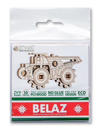 EWA Drewniane Puzzle 3D - Mały Belaz