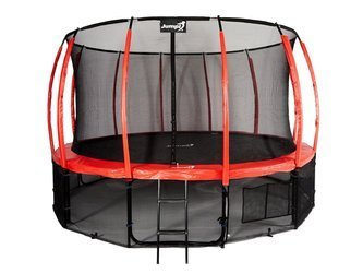 Duża Trampolina Ogrodowa Jumpi 487cm/16FT - Czerwona