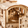 Lokomotywa do składania - Drewniane Puzzle 3D Model