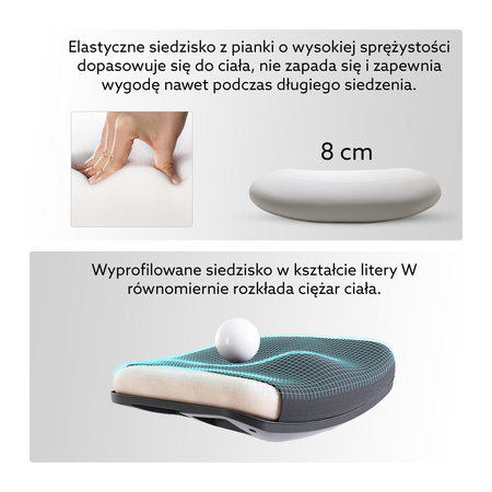 Ergonomiczny Fotel Biurowy ANGEL Europa Plus z Podnóżkiem – Czarny