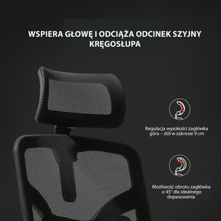 Fotel ANGEL JOkasta – Obrotowy Fotel Ergonomiczny do Biura