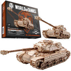 Czołg Bat.-Chatillon Bourrasque WoT - Drewniane Puzzle 3D Little Story