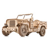 Samochód Wojskowy Jeep - Drewniane Puzzle Model 3D