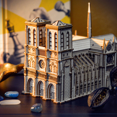 Katedra Notre-Dame - Drewniane Puzzle Model 3D