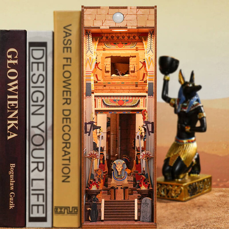 Tonecheer Składany Drewniany Model 3D LED - Book Nook Adventure in Egypt