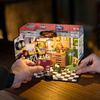 Warsztat Samochodowy - Składany Drewniane Puzzle 3D ROBOTIME