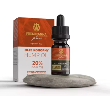 Certyfikowany Olejek CBD 20% PLUS 4% CBG - olejek konopny 2000 mg