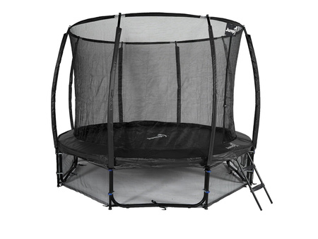 Trampolina Ogrodowa Jumpi 374cm/12FT Maxy Comfort Plus -  Czarna