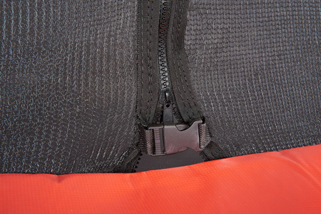 Trampolina Ogrodowa Jumpi 374cm/12FT Maxy Comfort Czarna Z Wewnętrzną Siatką