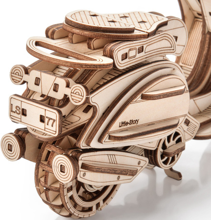 Skuter Sting - Drewniane Puzzle 3D, Model Little Story
