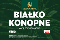 BIAŁKO KONOPNE PROSZEK 500G - BIAŁKO ROŚLINNE