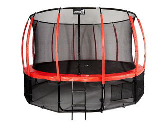 Trampolina Ogrodowa Jumpi 435cm/14FT Maxy Comfort - Czerwona